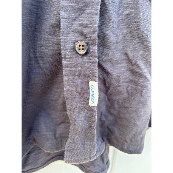 Laguna Super Slub Cotton Button Down Shirt, Cotton Poly Blend, Gray, Sz XL - Picture 3 of 6